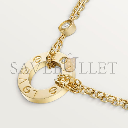 CARTIER  LOVE NECKLACE, 2 DIAMONDS B7219500