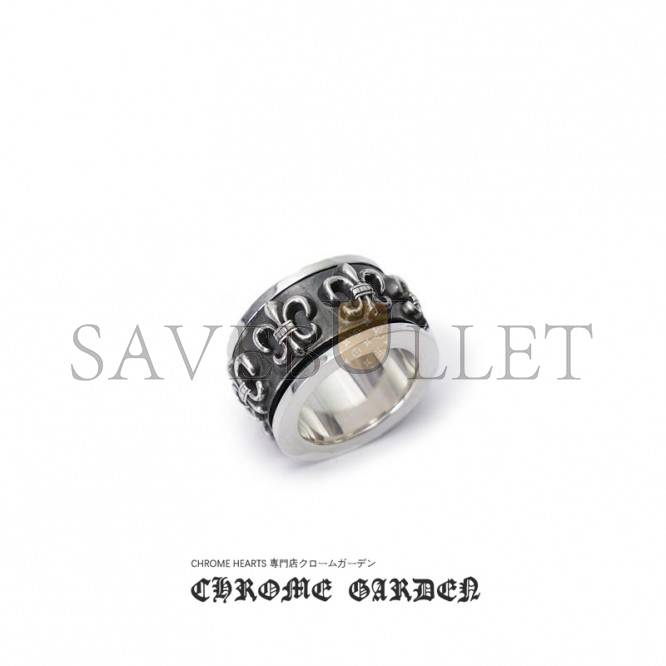 CHROME HEARTS BS FLEUR SPINNER RING