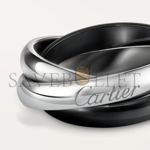 CARTIER TRINITY RING, CLASSIC CERAMIC B4095600