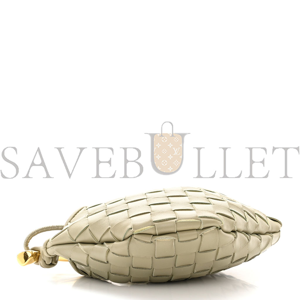 BOTTEGA VENETA NAPPA INTRECCIATO MINI SARDINE BAG TRAVERTINE (20*14*3cm)