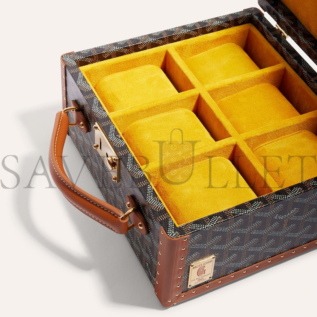 GOYARD JOUX 6 WATCH CASE JOUXMMT06TY01CL03O (22*20*12cm) GOYARD JOUX 6 WATCH CASE JOUXMMT06TY01CL03O (22*20*12cm)