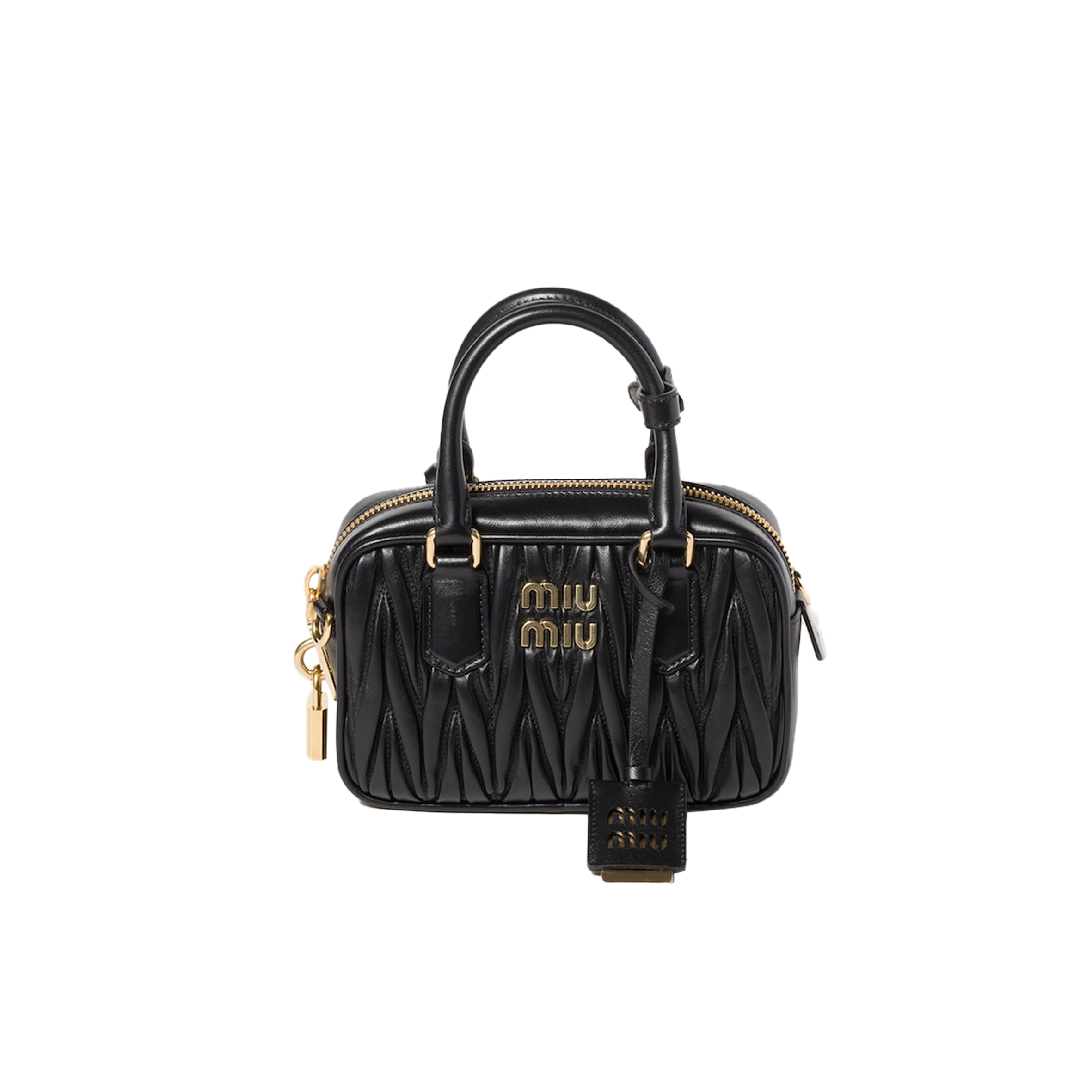 MIU MIU ARCADIE MATELASSÉ NAPPA LEATHER BAG 5BB123 (19*13*6cm) MIU MIU ARCADIE MATELASSÉ NAPPA LEATHER BAG 5BB123 (19*13*6cm)