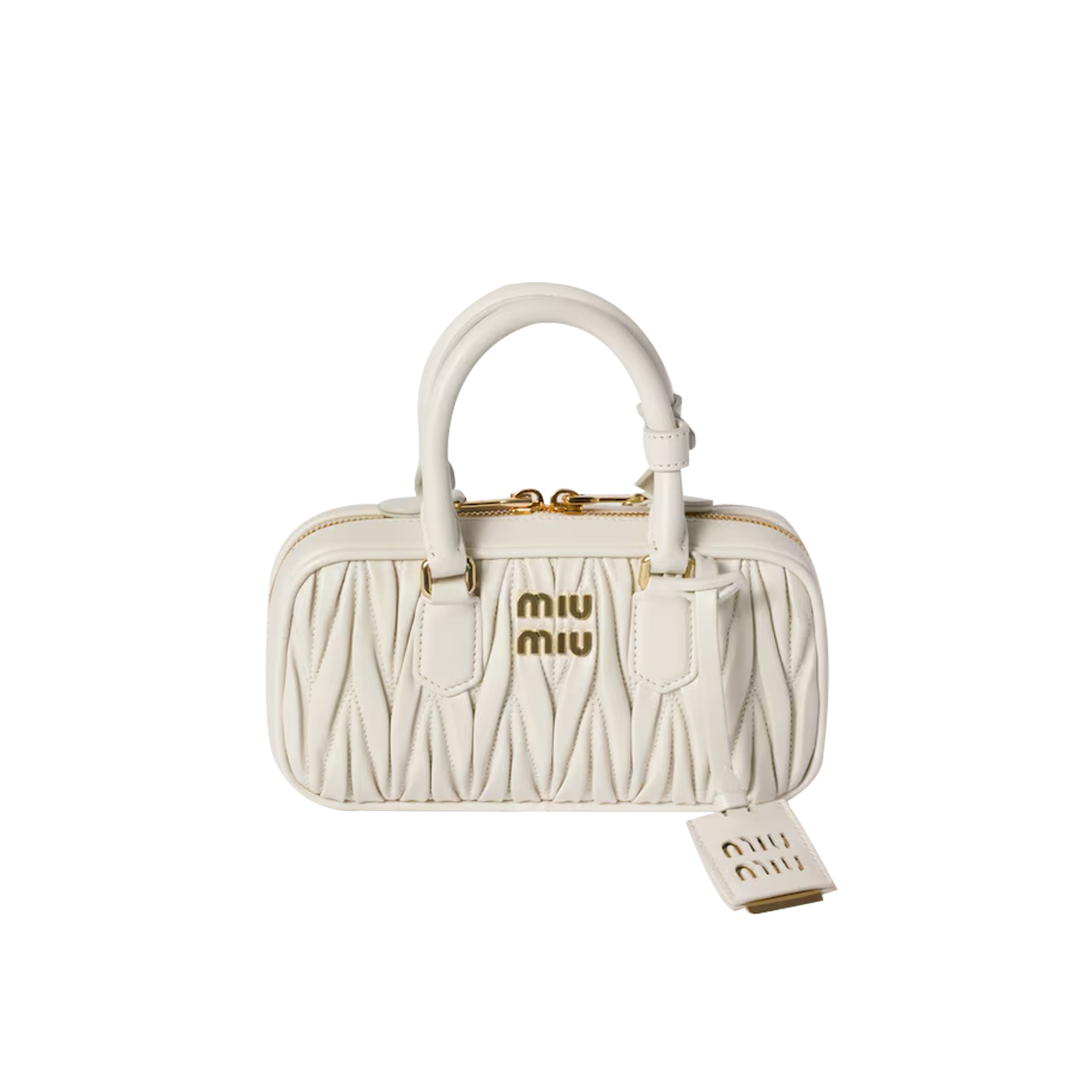 MIU MIU ARCADIE MATELASSÉ NAPPA LEATHER MINI-BAG 5BP088 (19*10*5cm) MIU MIU ARCADIE MATELASSÉ NAPPA LEATHER MINI-BAG 5BP088 (19*10*5cm)