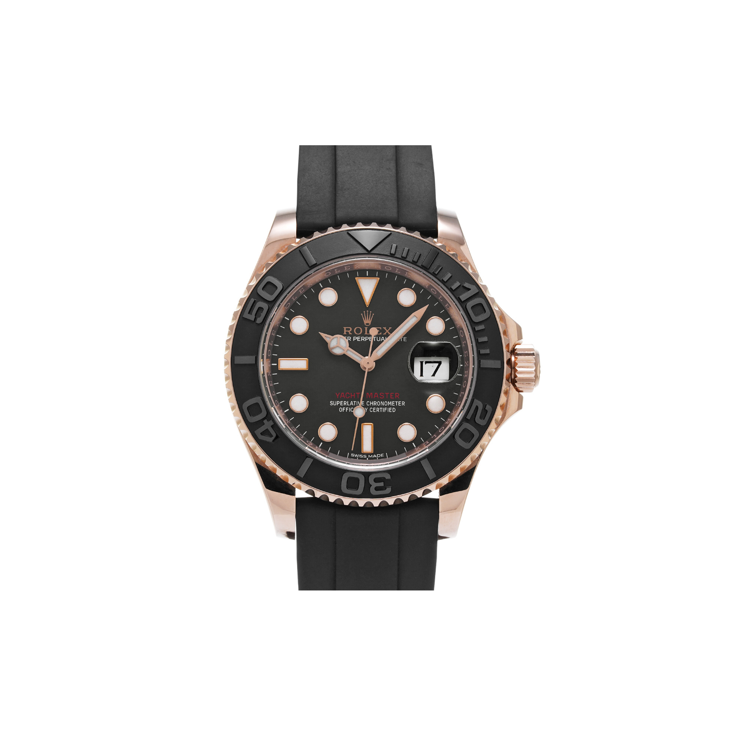 ROLEX YACHT-MASTER BLACK 40MM WATCH 116655