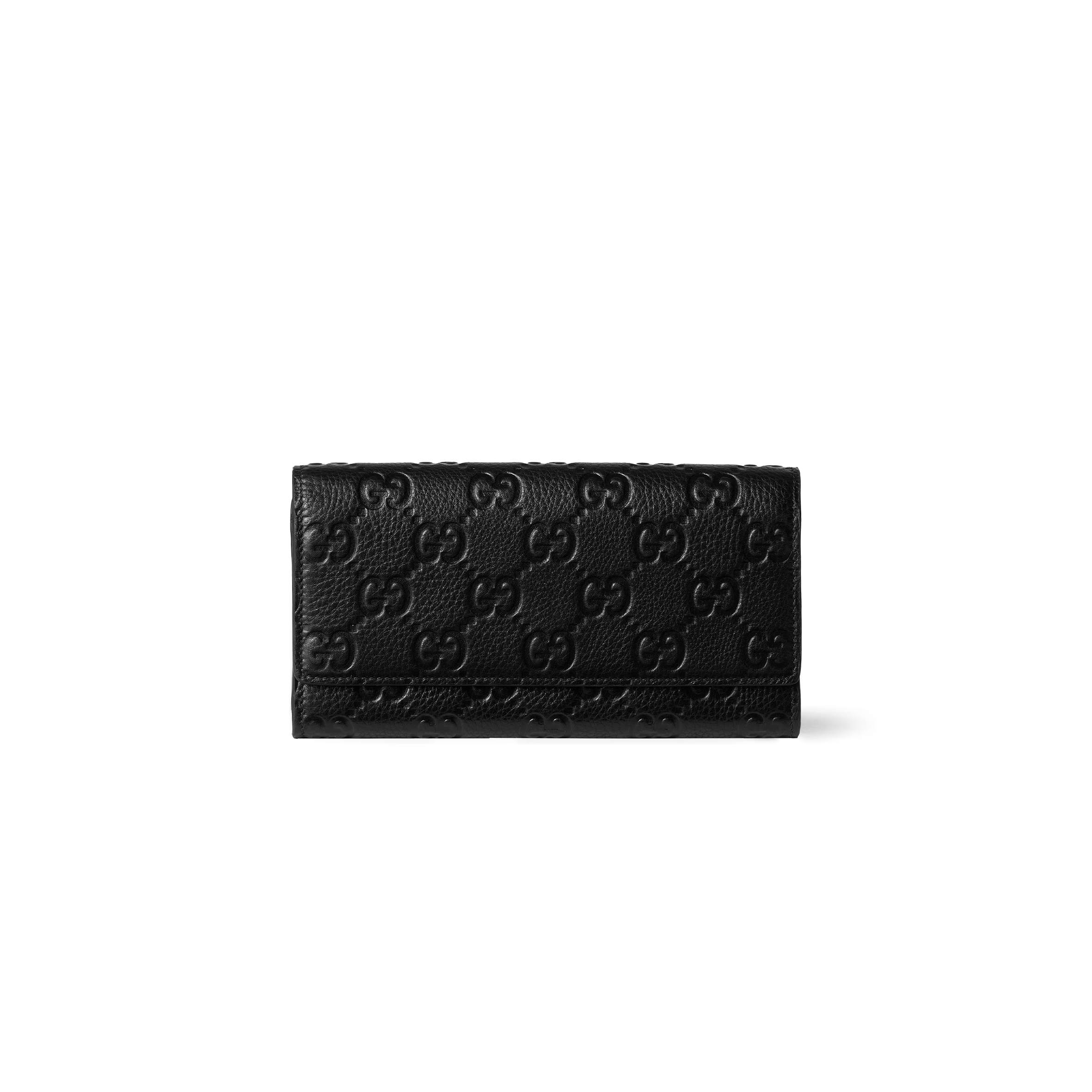 GUCCI GG EMBLEM CONTINENTAL WALLET 815922AAEEM1000 (19*10*2.5cm)