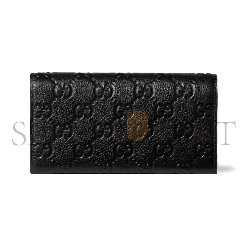 GUCCI GG EMBLEM CONTINENTAL WALLET 815922AAEEM1000 (19*10*2.5cm)