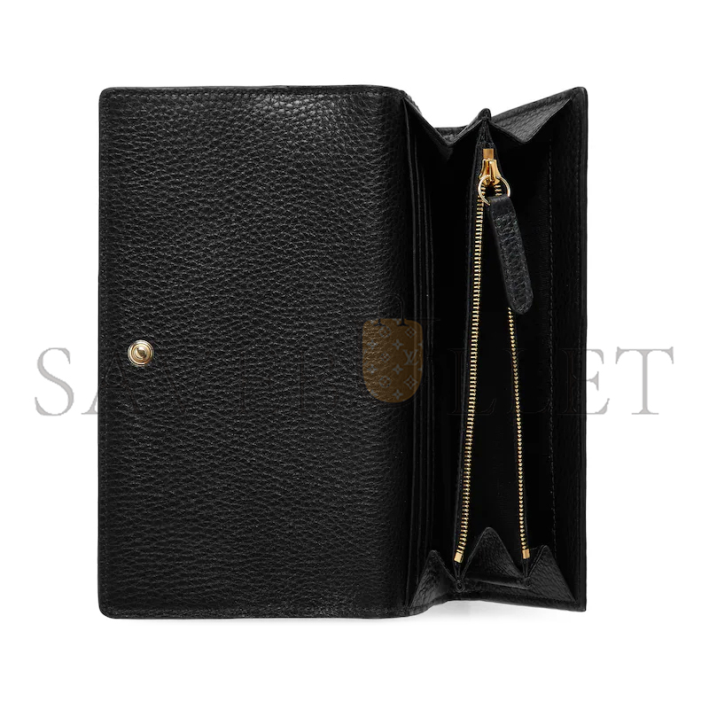 GUCCI GG EMBLEM CONTINENTAL WALLET 815922AAEEM1000 (19*10*2.5cm)