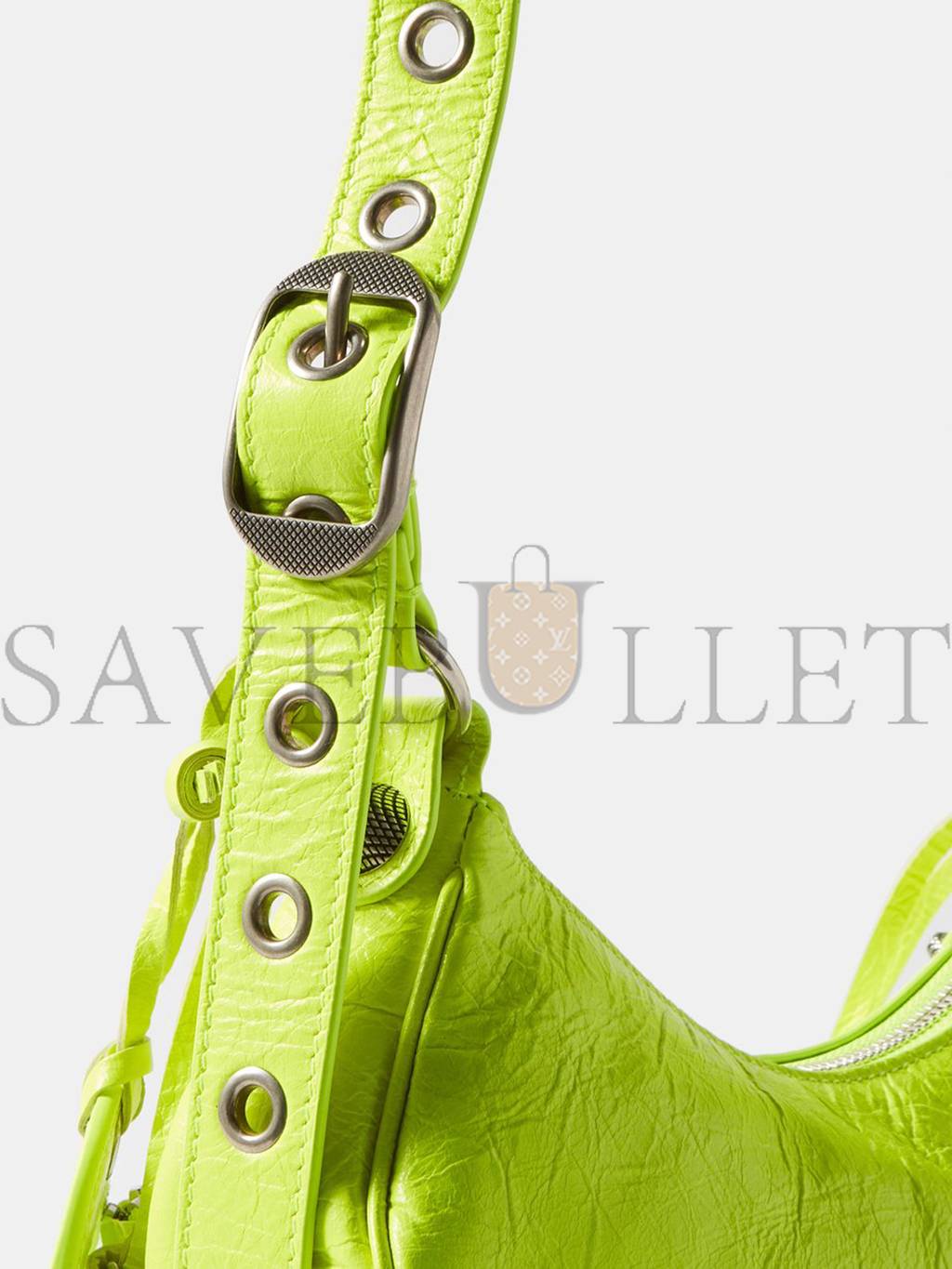 BALENCIAGA GREEN LE CAGOLE XS LEATHER SHOULDER BAG MATCHESFASHION US (25.6*11.4*7.3cm)