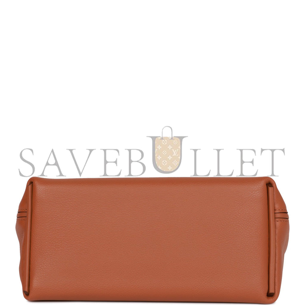 HERMES MINI 2424 BAG GOLD EVERCOLOR AND SWIFT GOLD HARDWARE (23*16*11cm)