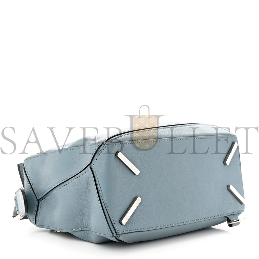 LOEWE CALFSKIN SMALL PUZZLE BAG STONE BLUE (24*16.5*10.5cm) LOEWE CALFSKIN SMALL PUZZLE BAG STONE BLUE (24*16.5*10.5cm)