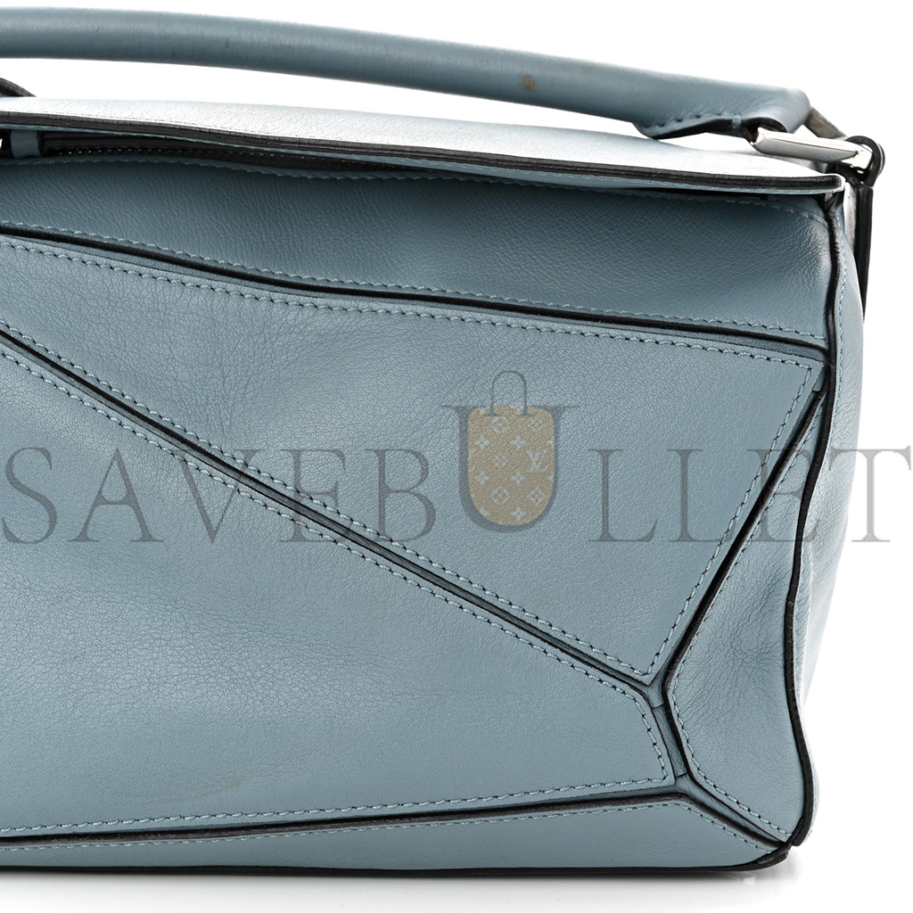 LOEWE CALFSKIN SMALL PUZZLE BAG STONE BLUE (24*16.5*10.5cm) LOEWE CALFSKIN SMALL PUZZLE BAG STONE BLUE (24*16.5*10.5cm)