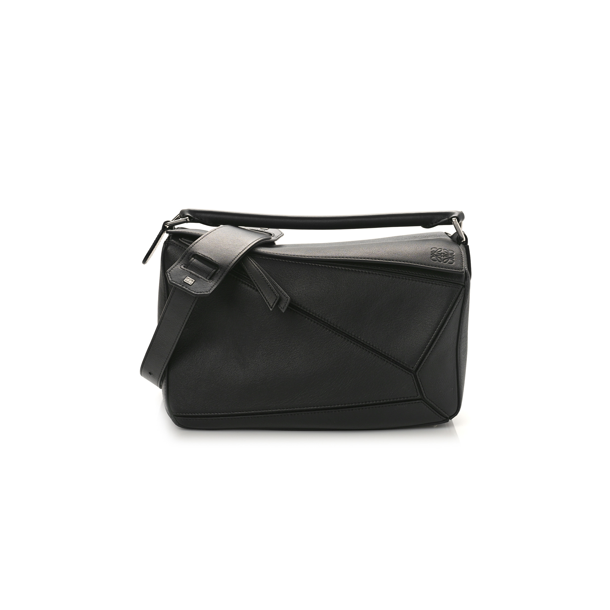 LOEWE CALFSKIN MEDIUM PUZZLE BAG BLACK (29*19.5*14cm) LOEWE CALFSKIN MEDIUM PUZZLE BAG BLACK (29*19.5*14cm)