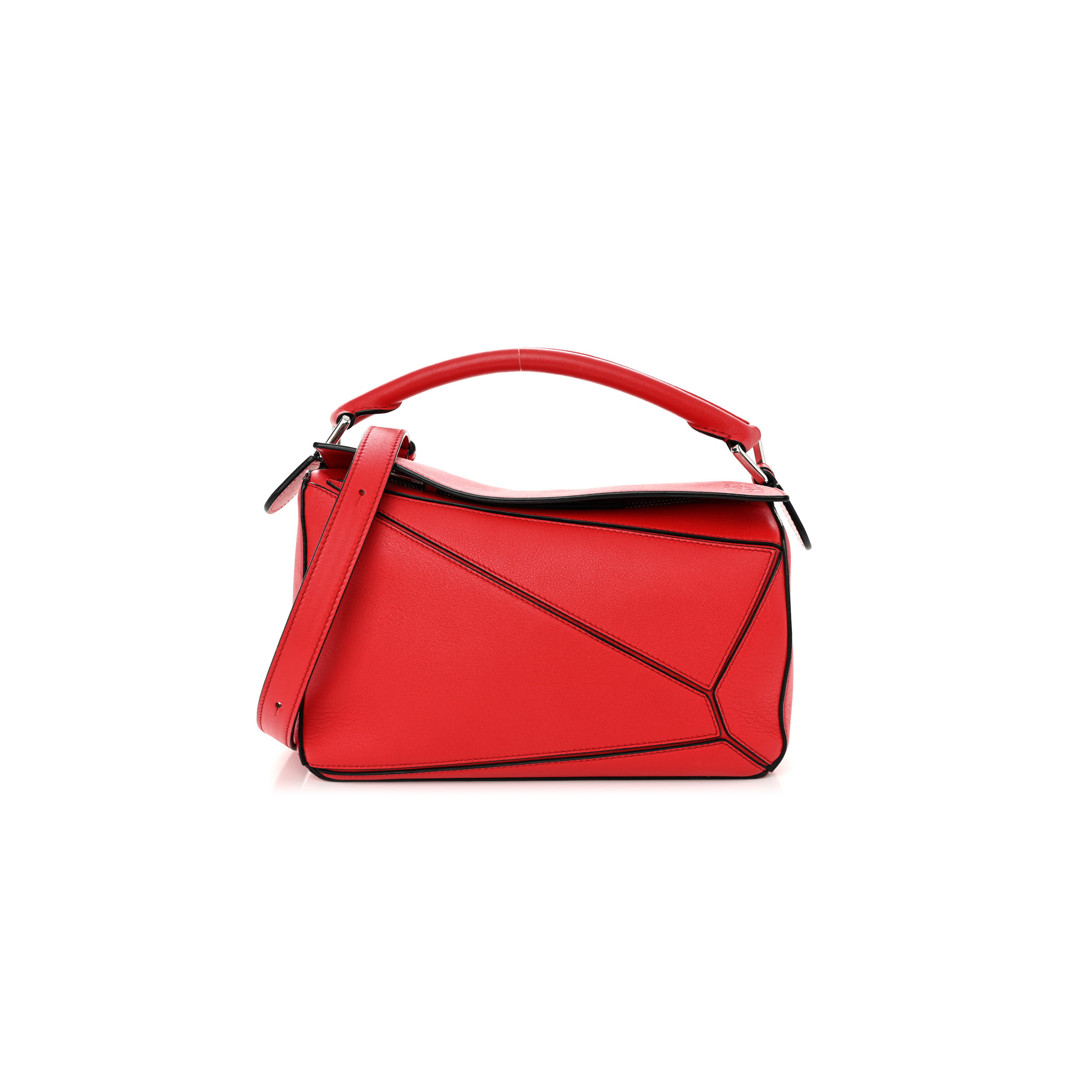LOEWE CALFSKIN SMALL PUZZLE BAG SCARLET (24*16.5*10.5cm) LOEWE CALFSKIN SMALL PUZZLE BAG SCARLET (24*16.5*10.5cm)