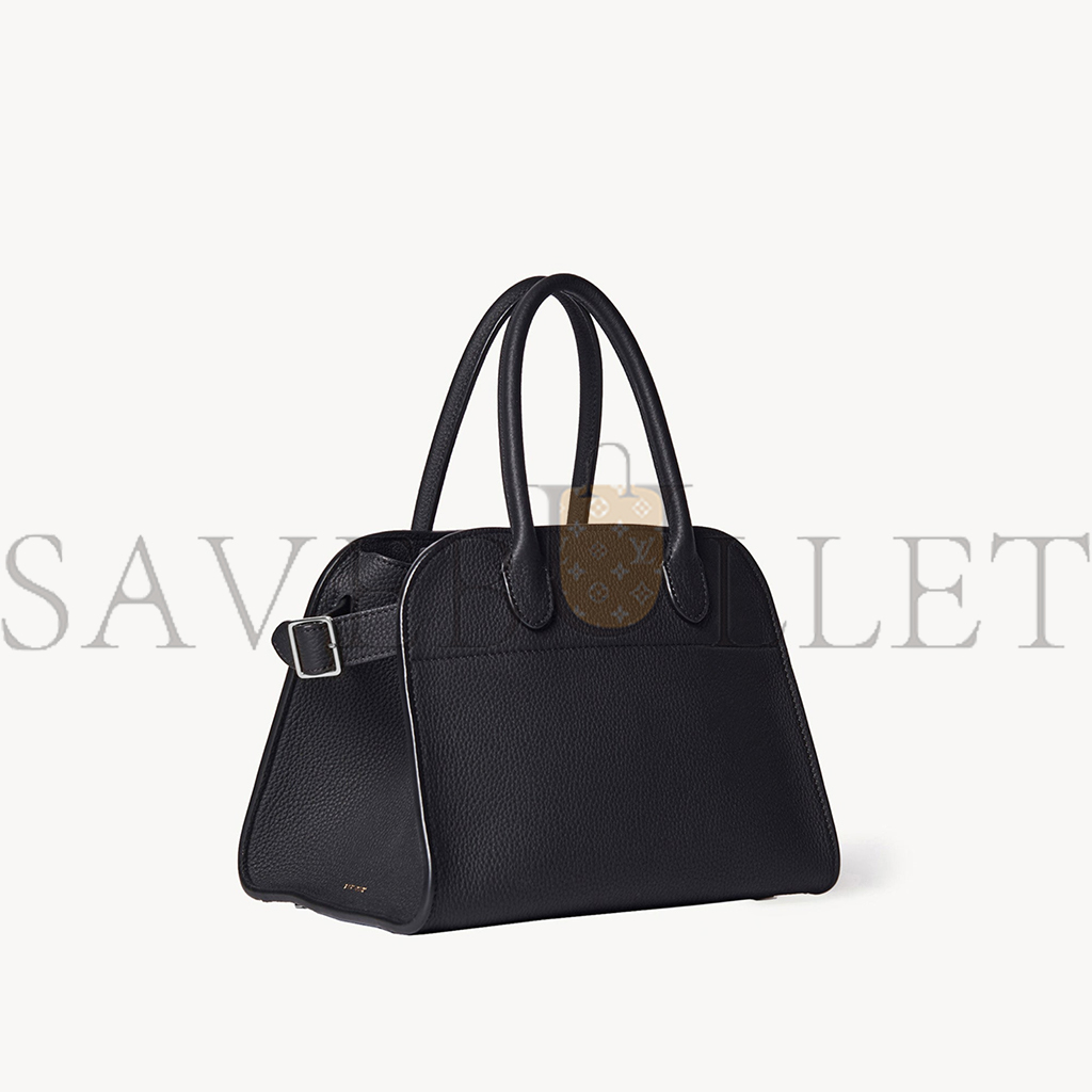 THE ROW SOFT MARGAUX 12 BAG IN LEATHER BLACK W1586L133BLPL (30*23*19cm) THE ROW SOFT MARGAUX 12 BAG IN LEATHER BLACK W1586L133BLPL (30*23*19cm)