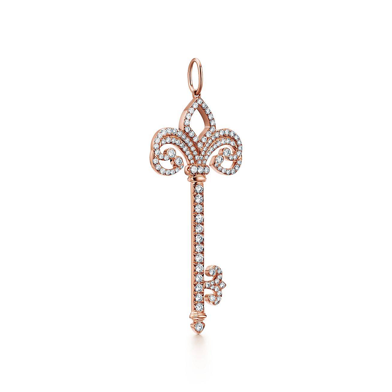 TIFFANY KEYS FLEUR DE LIS KEY PENDANT TIFFANY KEYS FLEUR DE LIS KEY PENDANT
