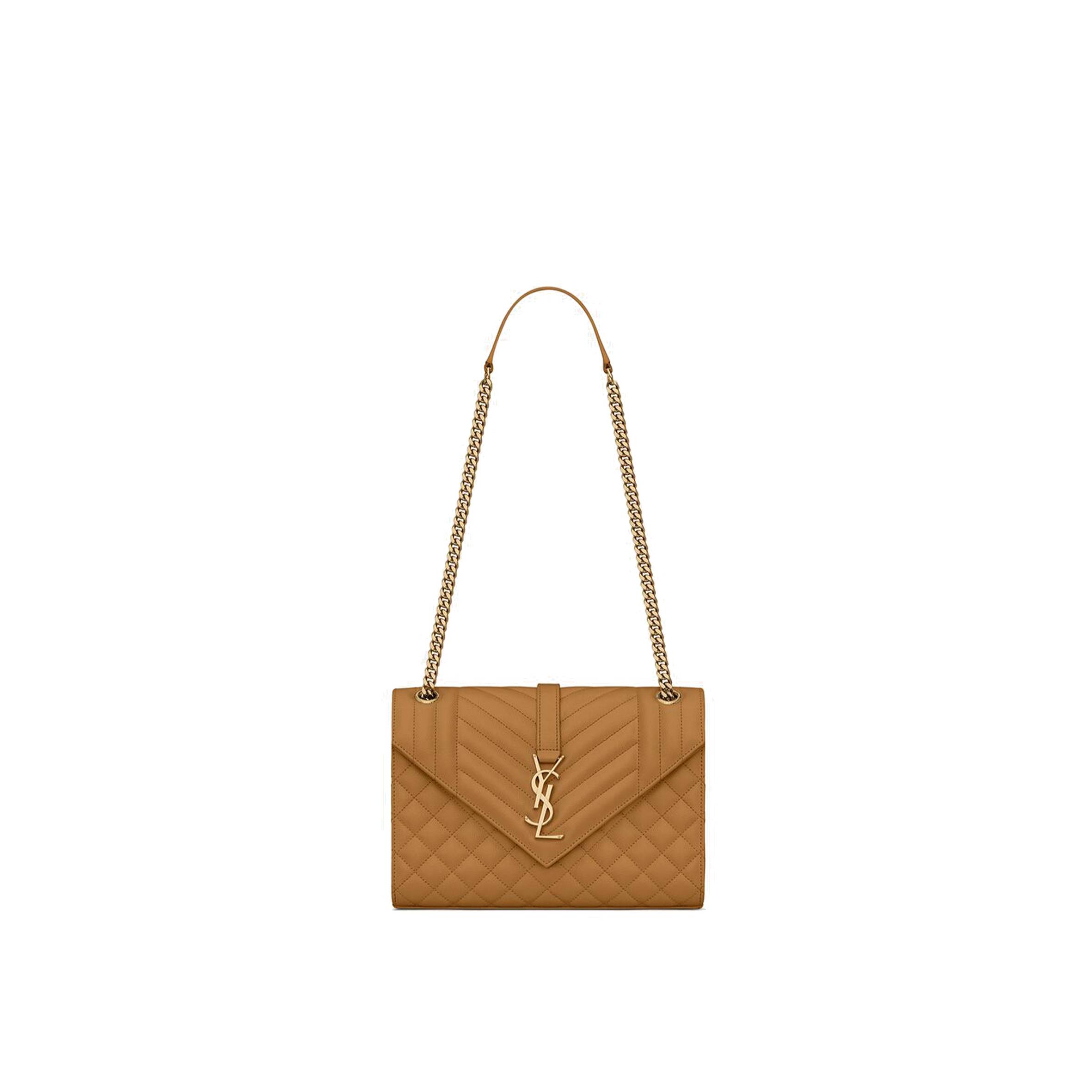YSL ENVELOPE MEDIUM CHAIN BAG IN MIX MATELASSÉ GRAIN DE POUDRE EMBOSSED LEATHER 600185BOW912516 (24*17.5*6cm) YSL ENVELOPE MEDIUM CHAIN BAG IN MIX MATELASSÉ GRAIN DE POUDRE EMBOSSED LEATHER 600185BOW912516 (24*17.5*6cm)