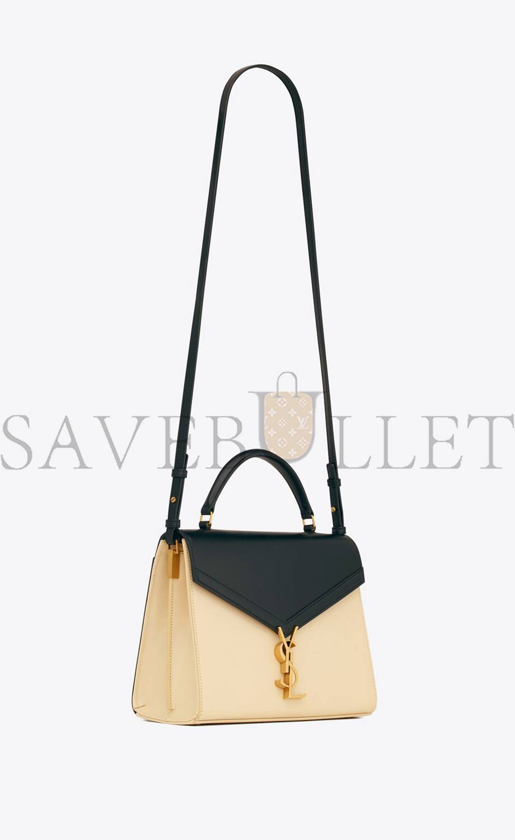 YSL CASSANDRA MEDIUM TOP HANDLE BAG IN BOX SAINT LAURENT LEATHER 62393116C7W1089 (24.5*20*11.5cm)