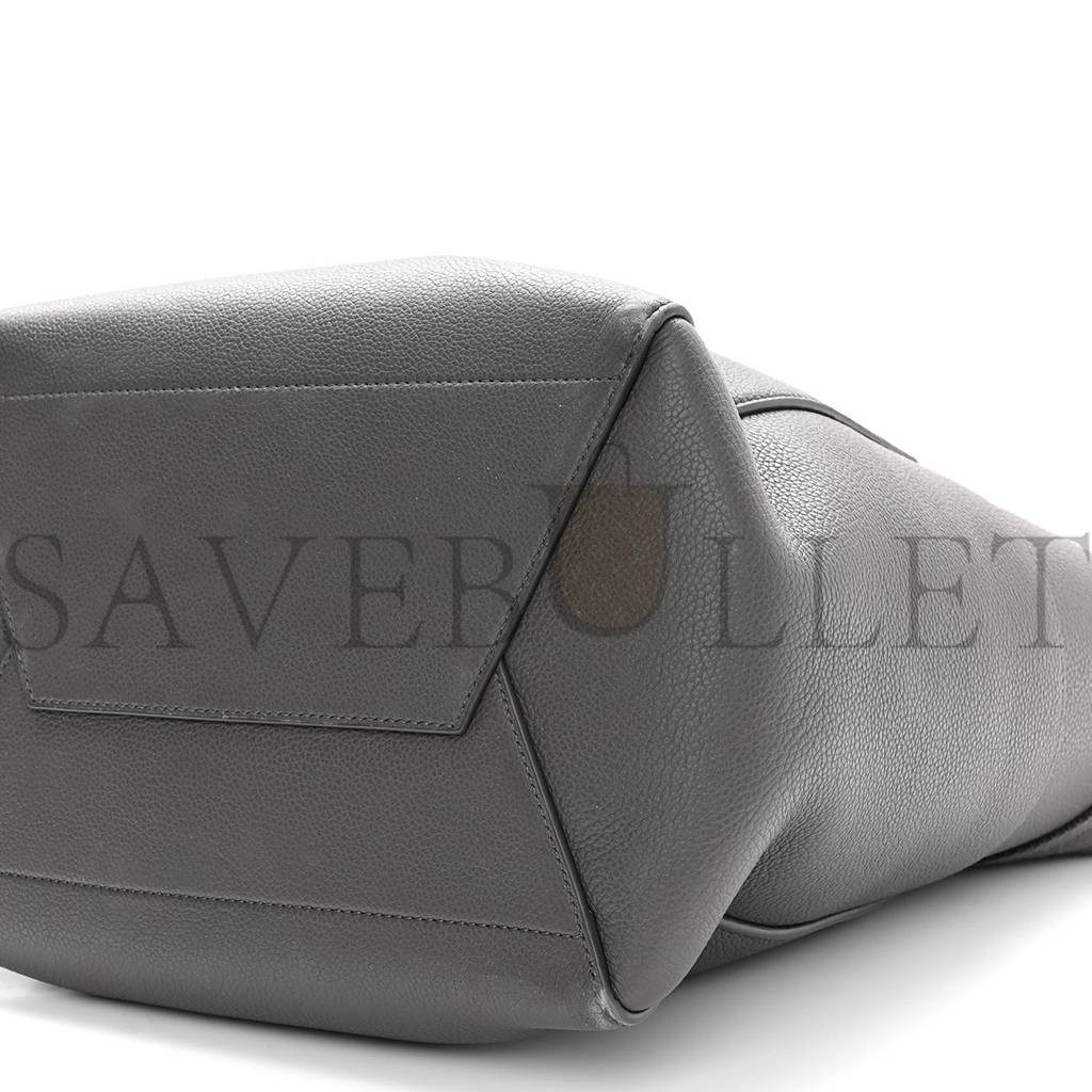 CELINE SOFT GRAINED CALFSKIN SANGLE BUCKET BAG KOHL (32*23*17cm) CELINE SOFT GRAINED CALFSKIN SANGLE BUCKET BAG KOHL (32*23*17cm)