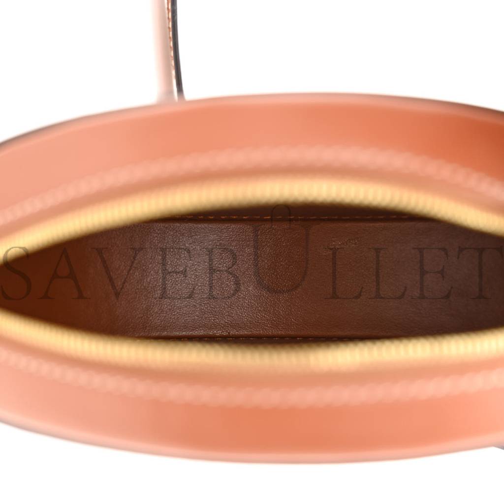 CELINE SMOOTH CALFSKIN CUIR TRIOMPHE OVAL CROSSBODY PURSE TAN (16*12*4cm) CELINE SMOOTH CALFSKIN CUIR TRIOMPHE OVAL CROSSBODY PURSE TAN (16*12*4cm)