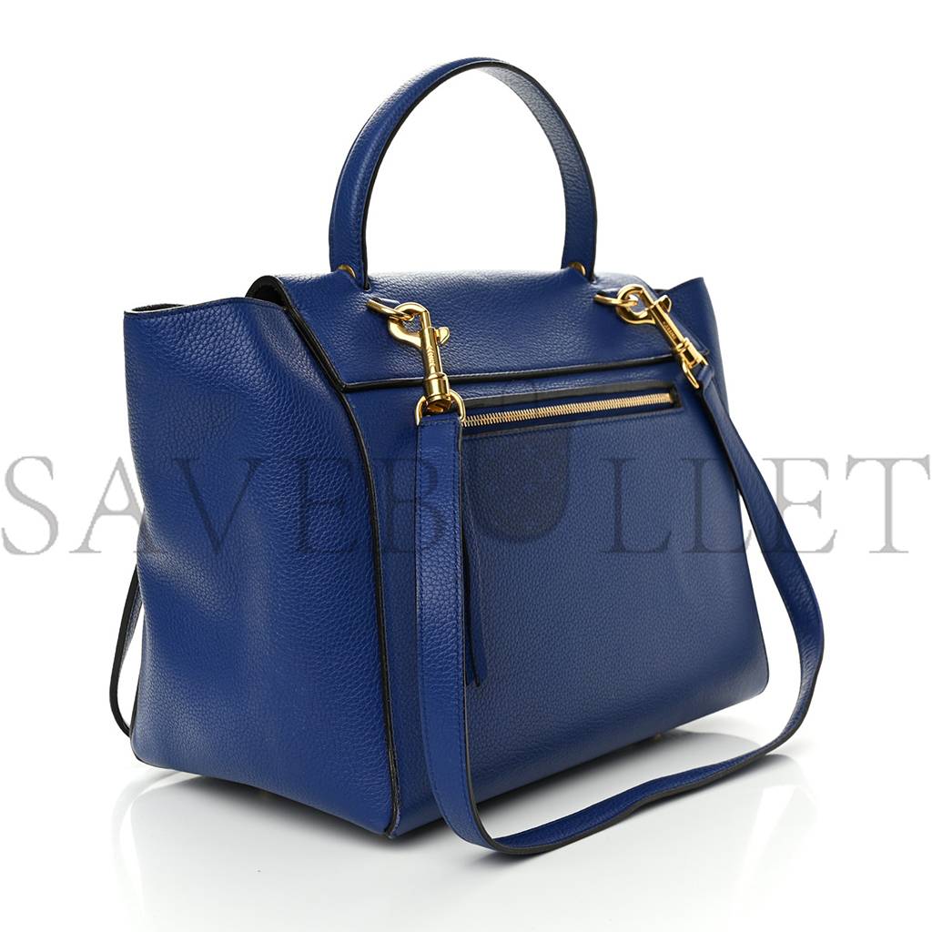 CELINE GRAINED CALFSKIN MINI BELT BAG INDIGO (28*23*16cm) CELINE GRAINED CALFSKIN MINI BELT BAG INDIGO (28*23*16cm)