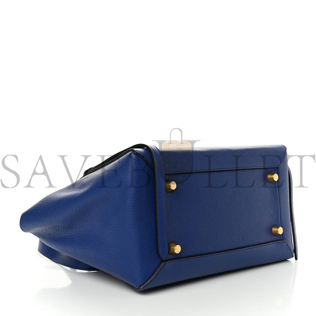 CELINE GRAINED CALFSKIN MINI BELT BAG INDIGO (28*23*16cm) CELINE GRAINED CALFSKIN MINI BELT BAG INDIGO (28*23*16cm)