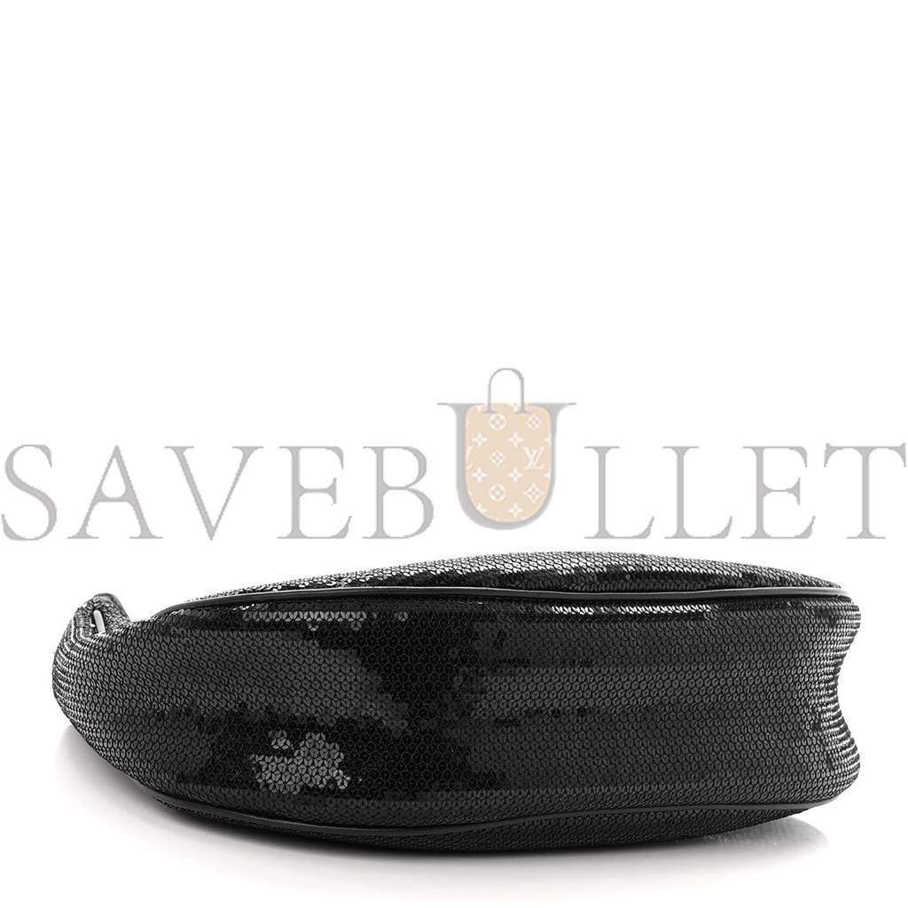 CELINE SEQUIN MEDIUM CHAIN AVA SHOULDER BAG BLACK (25*20*8cm) CELINE SEQUIN MEDIUM CHAIN AVA SHOULDER BAG BLACK (25*20*8cm)