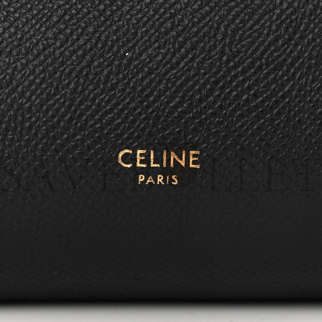 CELINE GRAINED CALFSKIN NANO BELT BAG BLACK (20*15*10cm) CELINE GRAINED CALFSKIN NANO BELT BAG BLACK (20*15*10cm)